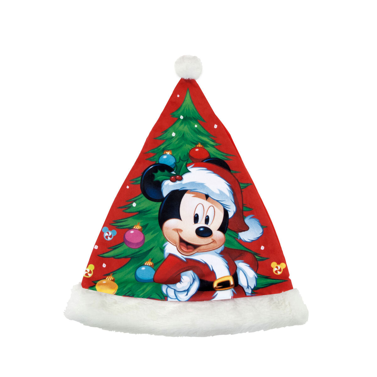 Father Christmas Hat Mickey Mouse Happy smiles Children's 37 cm-0