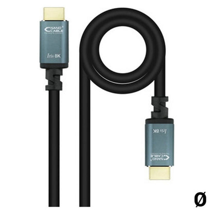HDMI Cable NANOCABLE 8K Ultra HD Black-0