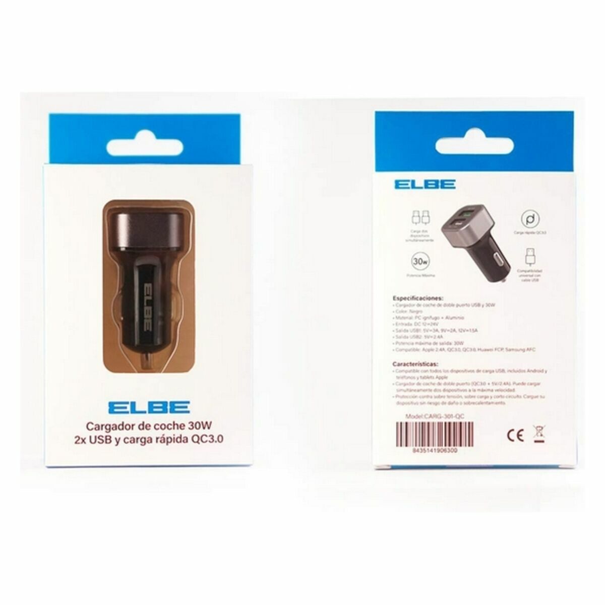 Car Charger ELBE CARG-301-QC 30 W-1