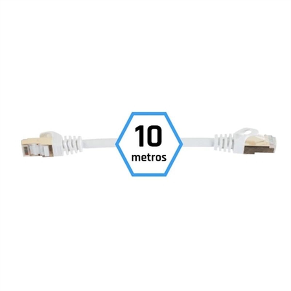 FTP Category 7 Rigid Network Cable iggual IGG318621 White 10 m-3