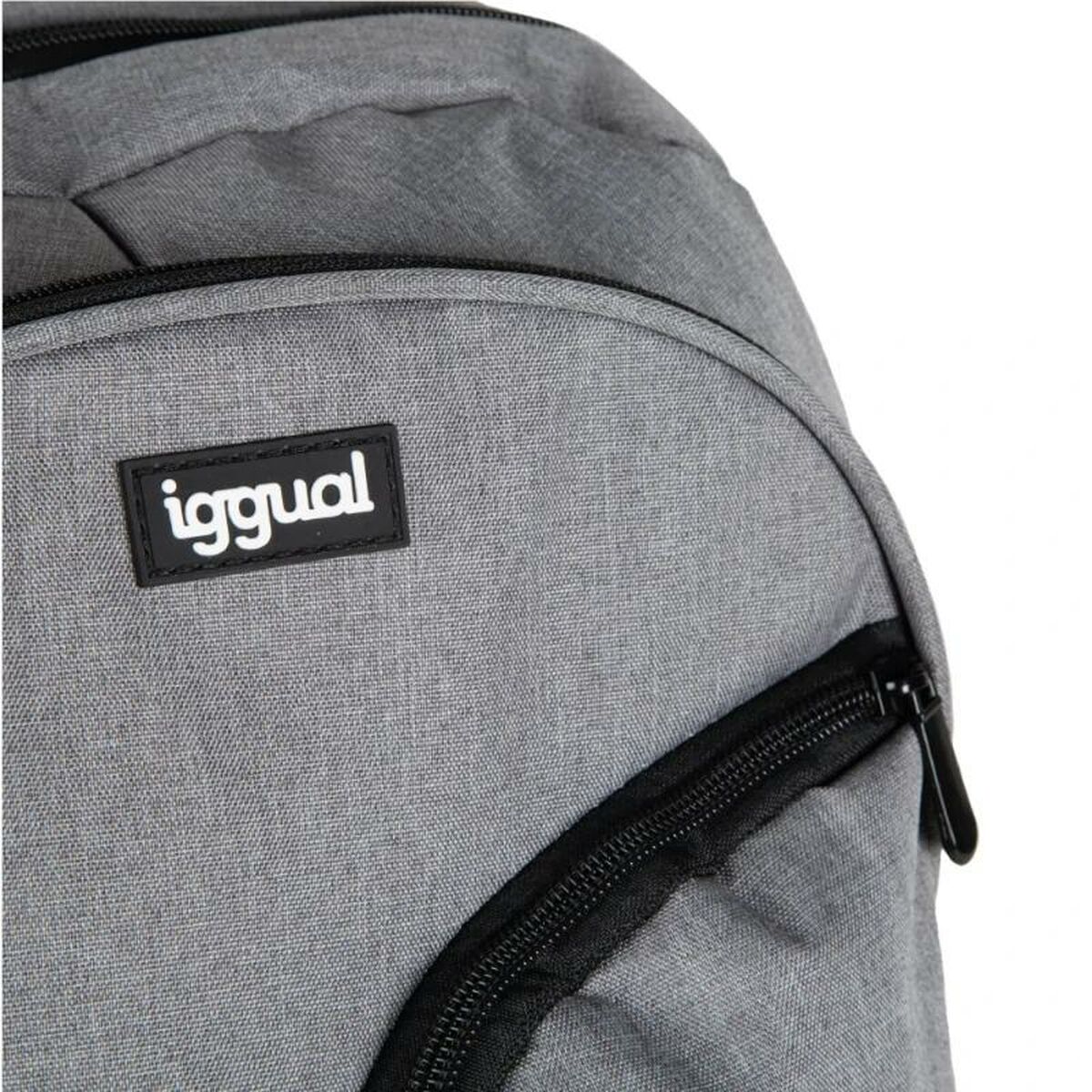 Laptop Backpack iggual Daily Use Grey 15.6"-1