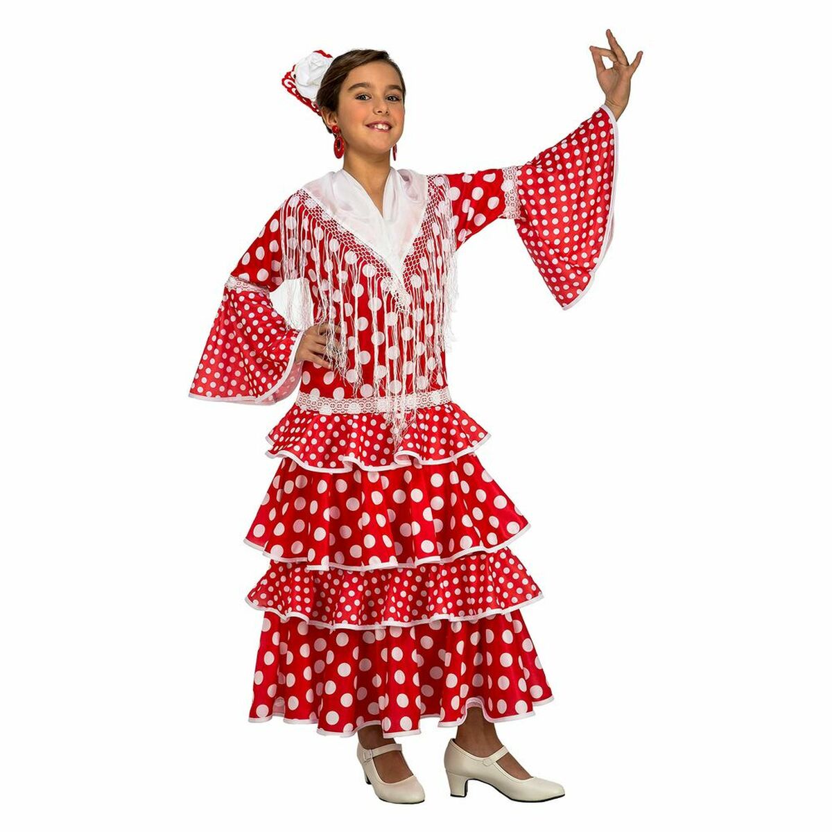 Costume for Children My Other Me 203846 Sevillian 10-12 Years Red-0