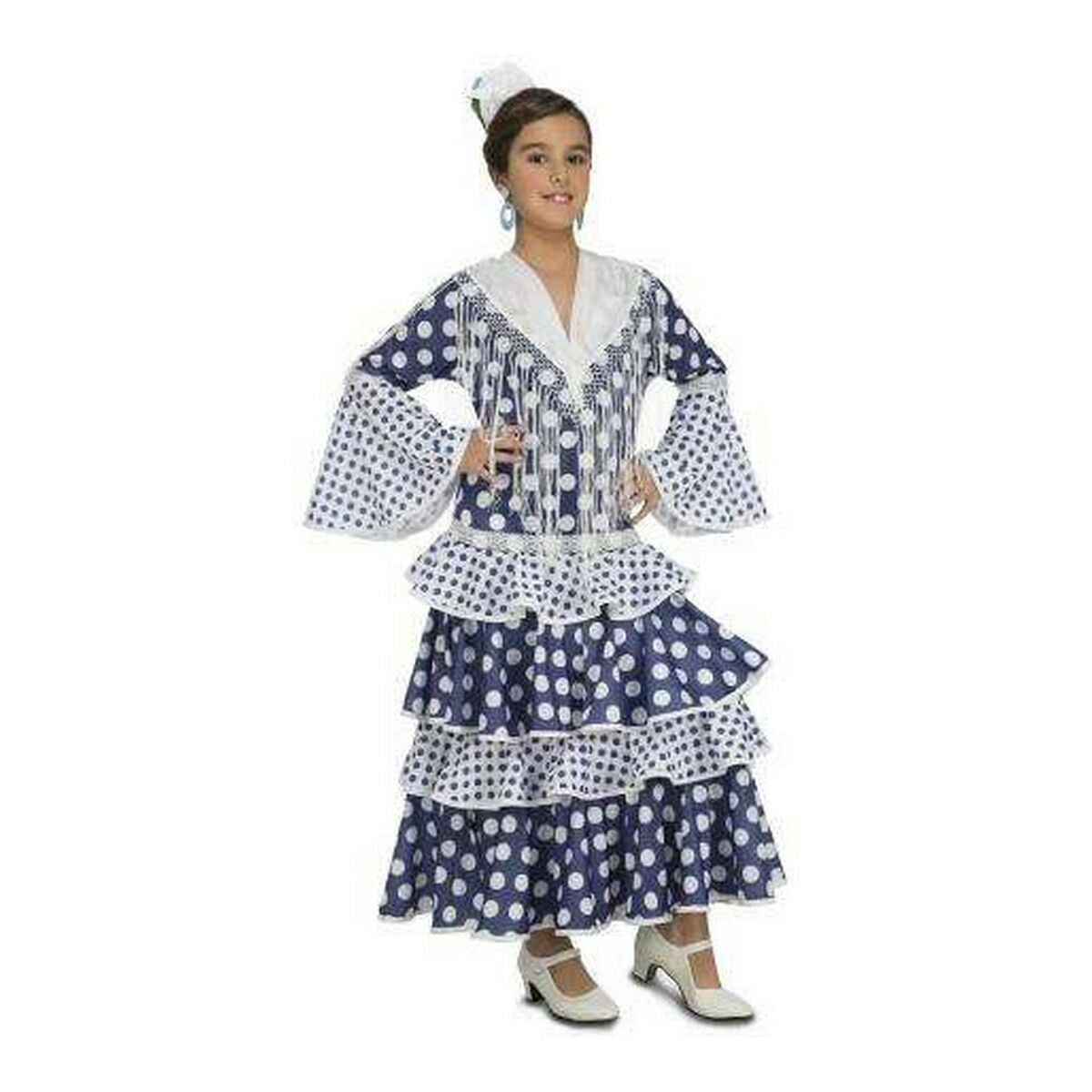 Costume for Children My Other Me Soleá Blue Flamenco Dancer-0