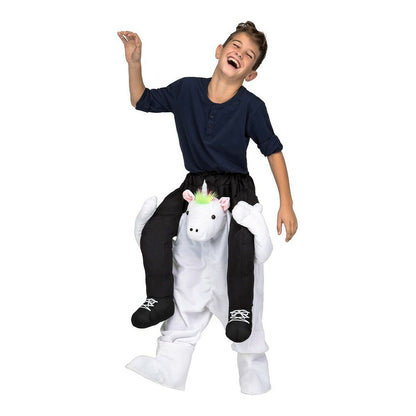 Costume for Children My Other Me Ride-On Unicorn 10-12 Years White-2