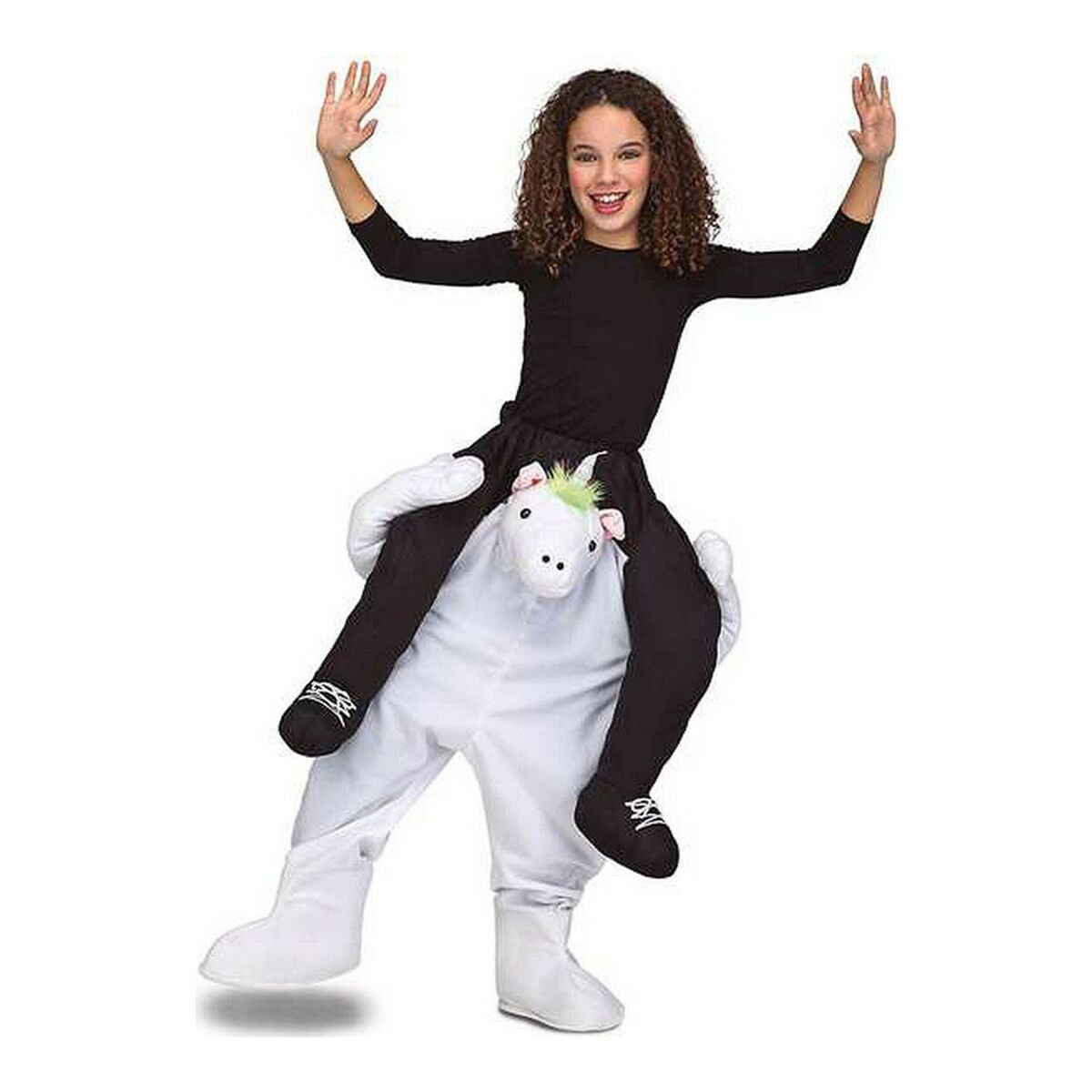 Costume for Children My Other Me Ride-On Unicorn 10-12 Years White-4