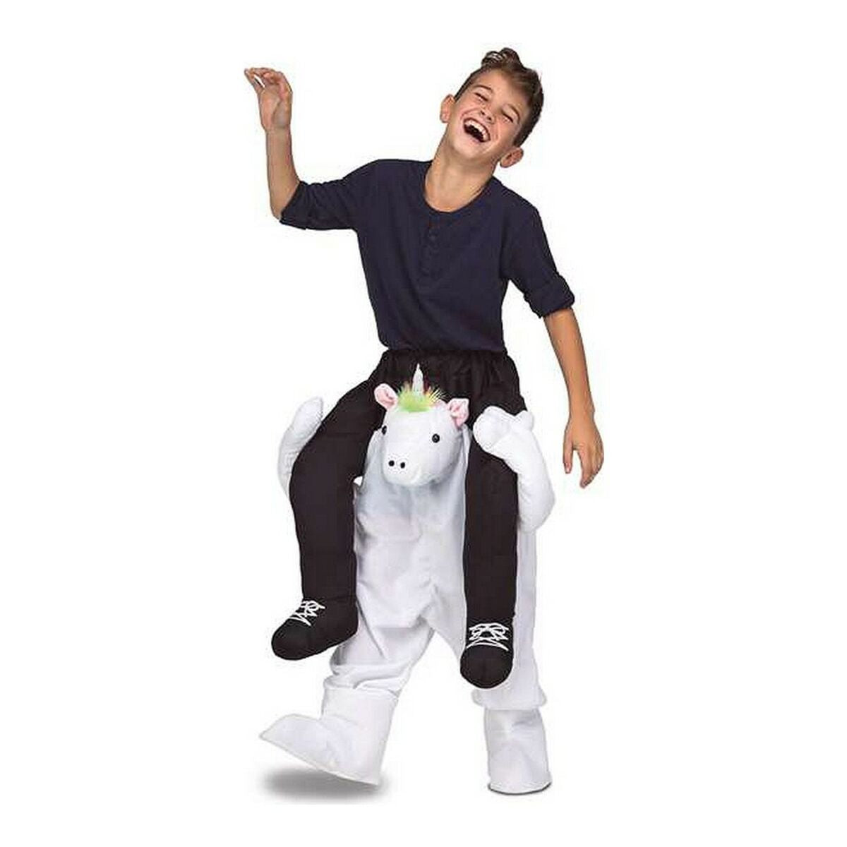 Costume for Children My Other Me Ride-On Unicorn 10-12 Years White-3