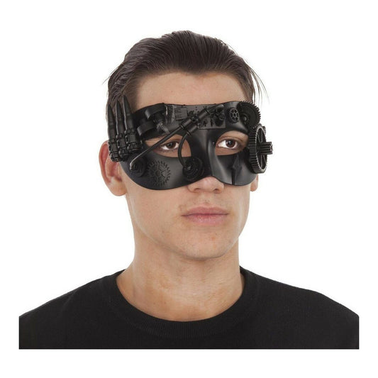 Blindfold Steampunk Black-0