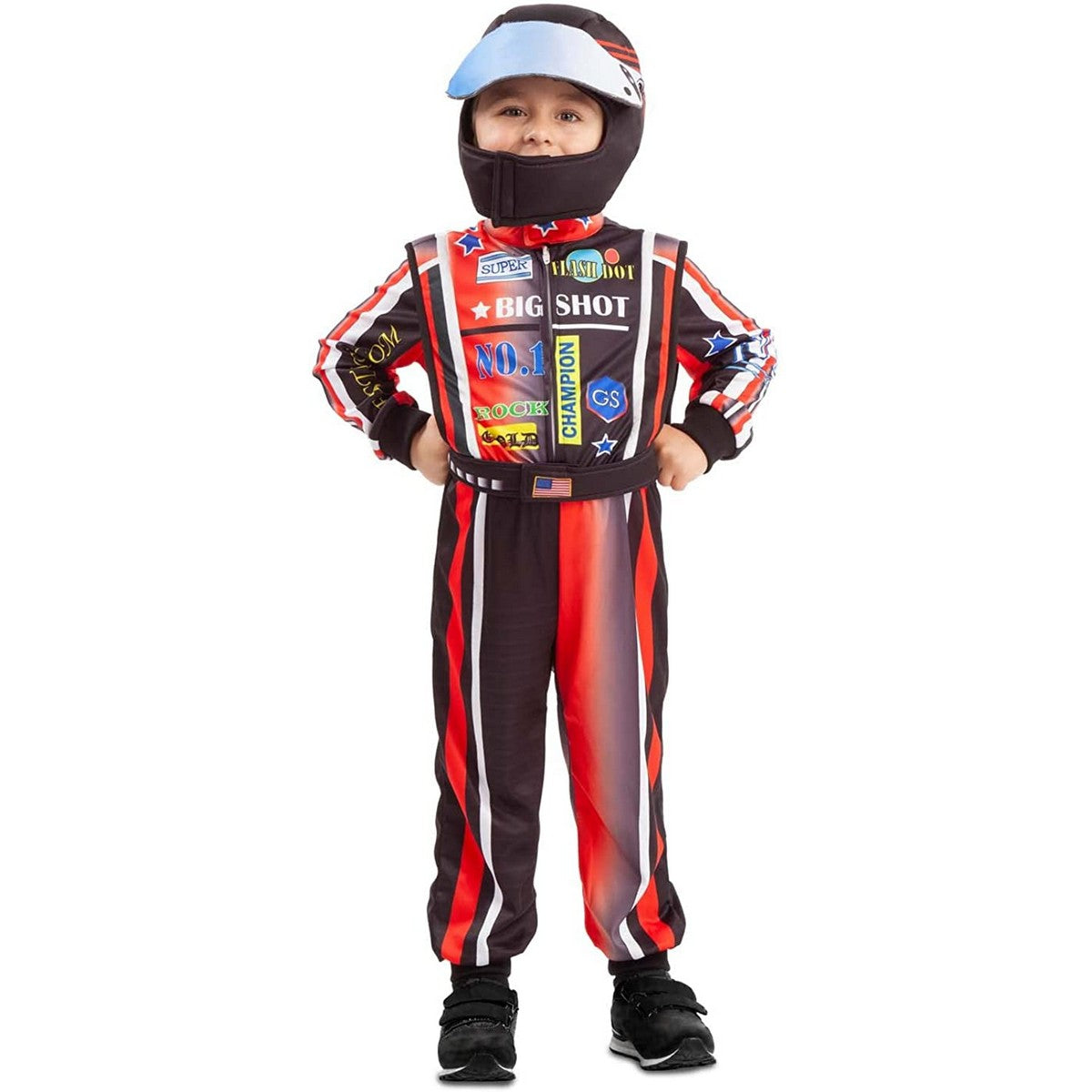 Costume for Children My Other Me Black Race Driver M-0