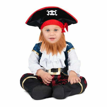 Costume for Babies My Other Me Pirate 4 Pieces Black-2