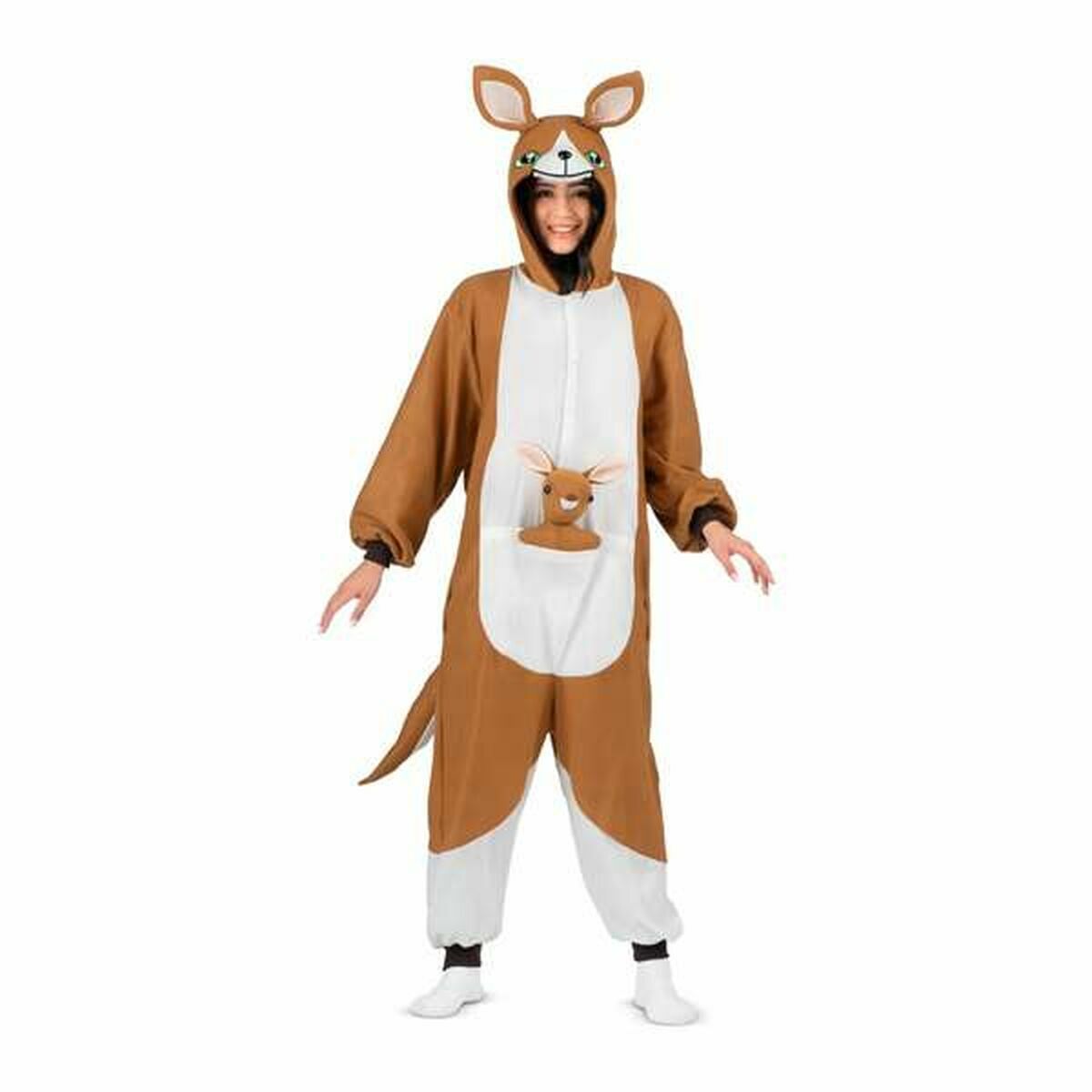 Costume for Adults My Other Me 3 Pieces Kangaroo Brown-0