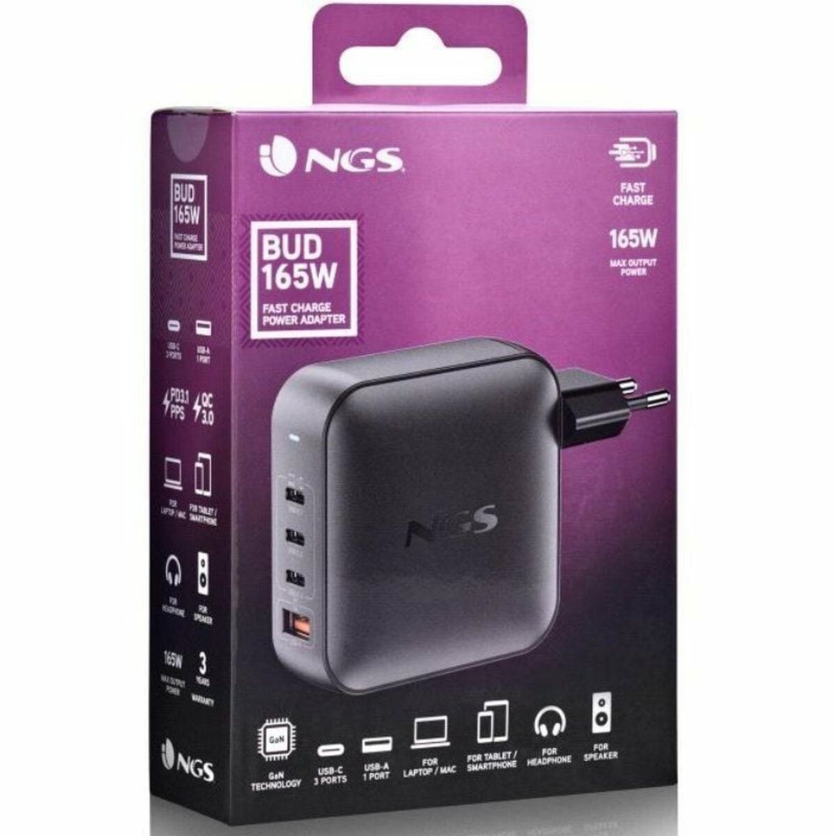 Laptop Charger NGS BUD165W 165 W-1