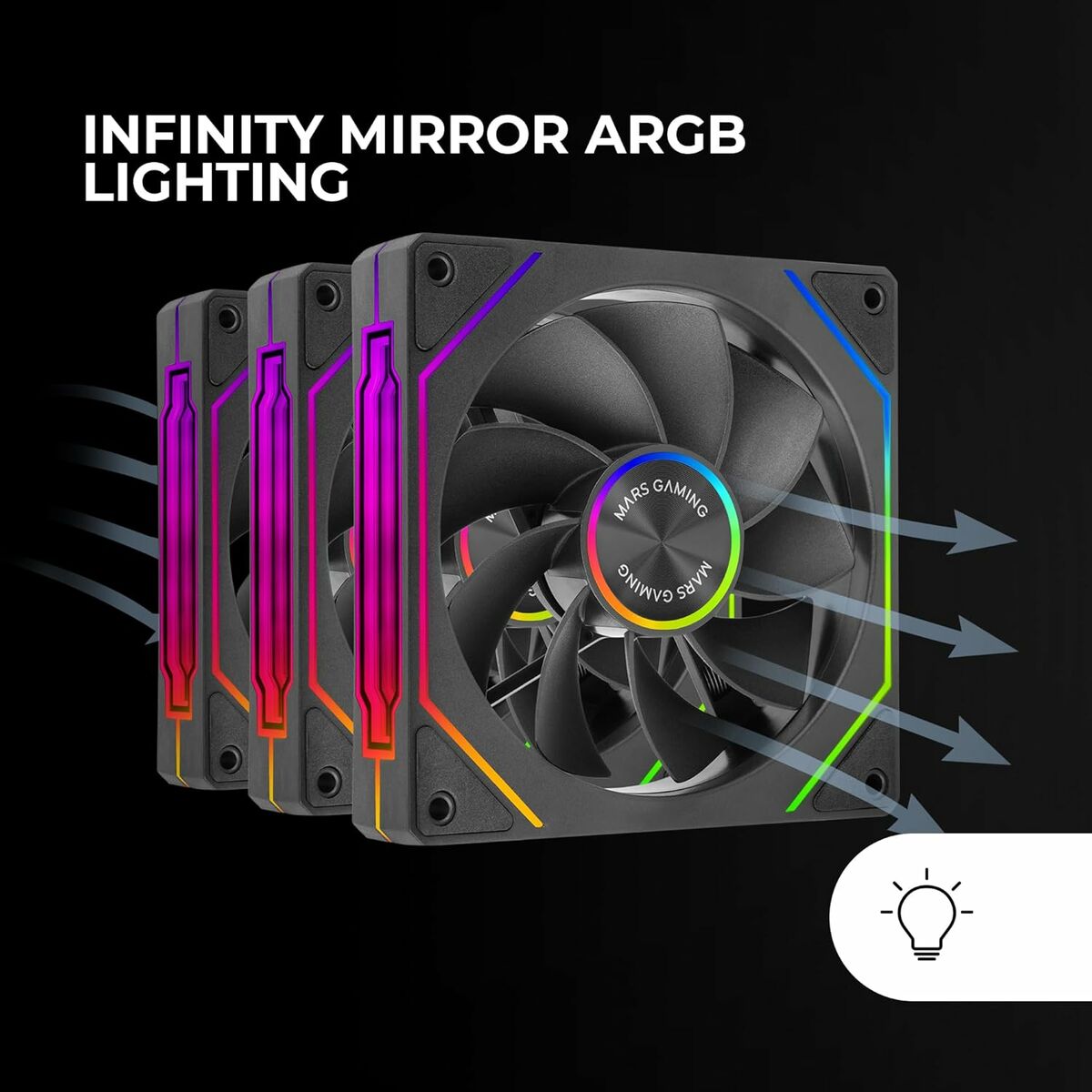 CPU Fan Mars Gaming MF-LINKFINITYKIT2R-4