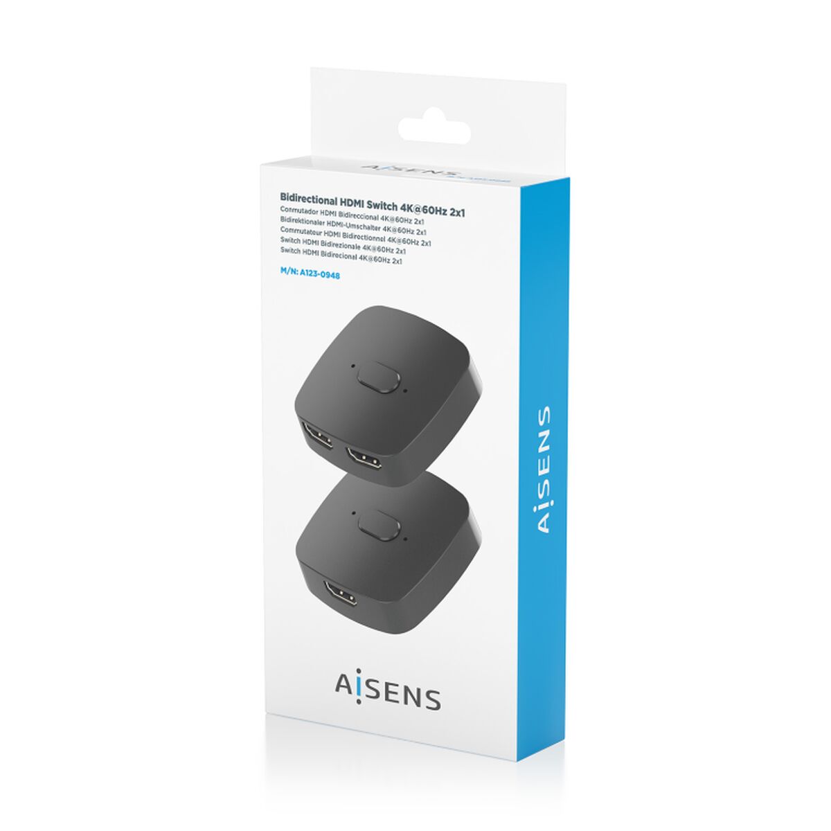 HDMI switch Aisens A123-0948 Black-1