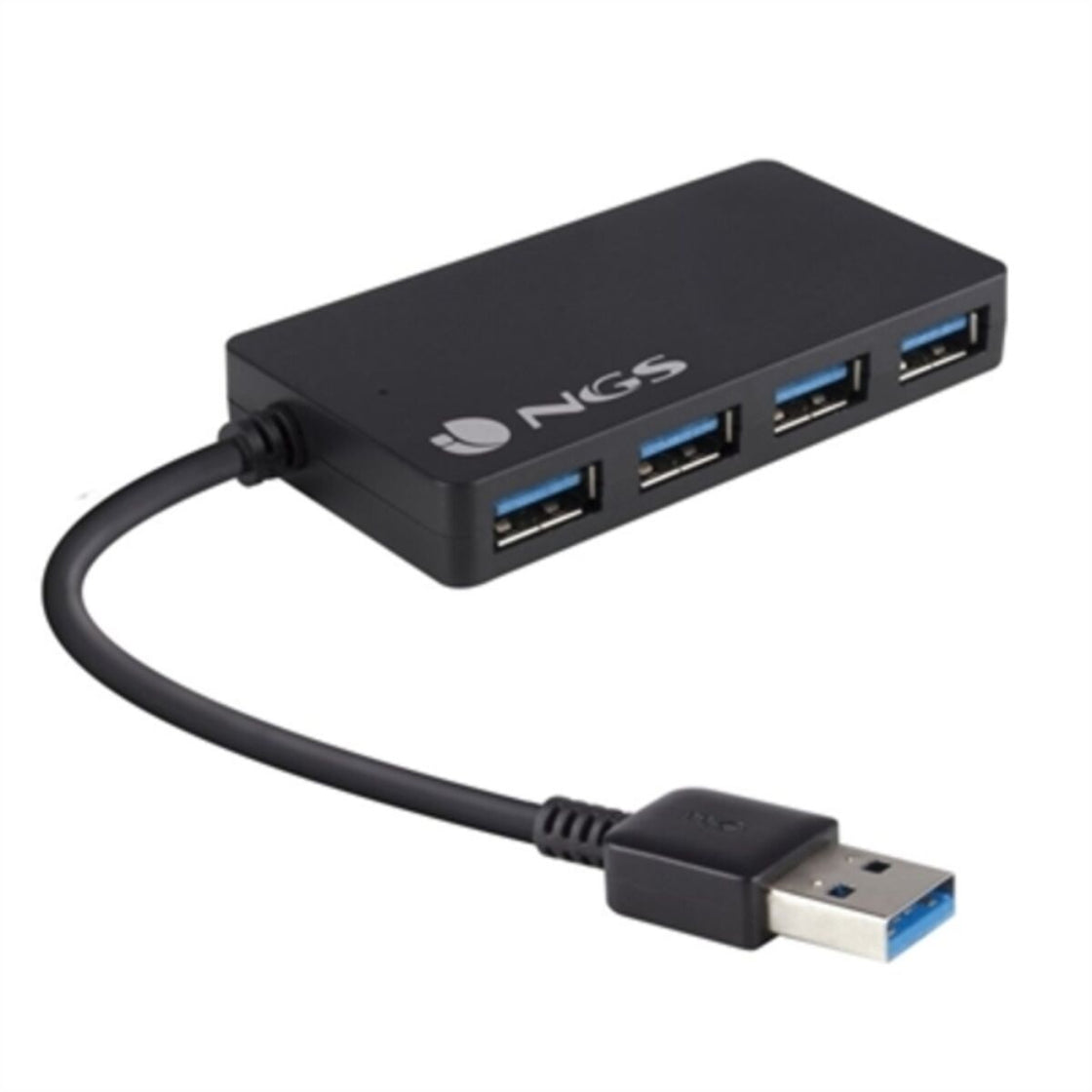 USB Hub NGS NGS-HUB-0044 Black 480 Mbps-0