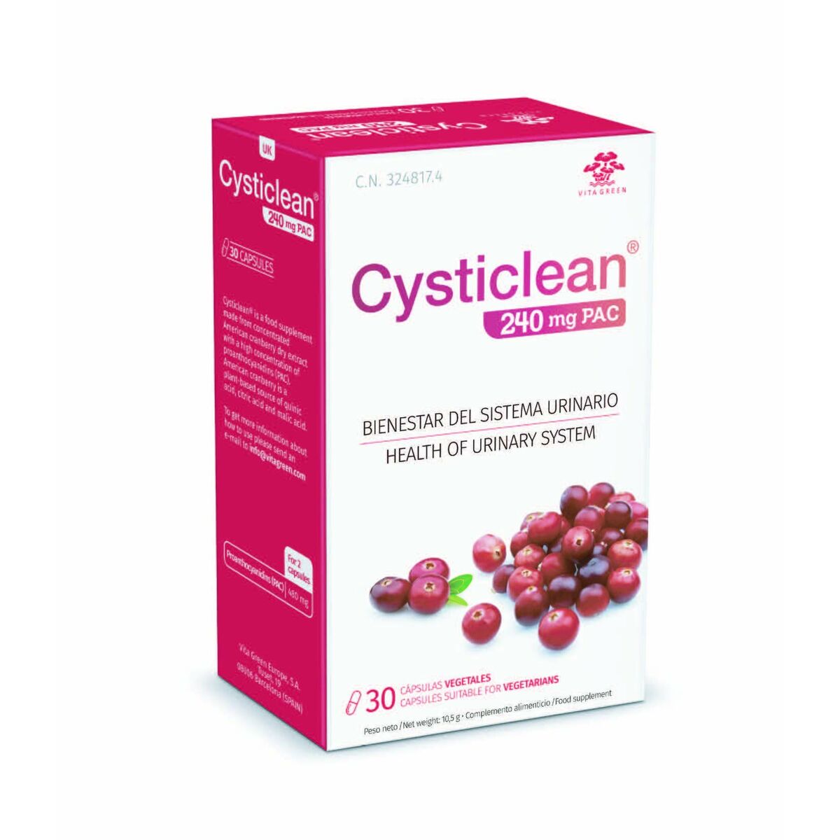 Digestive supplement CYSTICLEAN Classic 30 Units-0