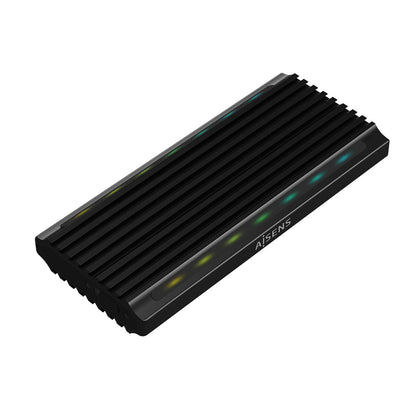 Hard drive case Aisens ASM2-RGB012B Black-0