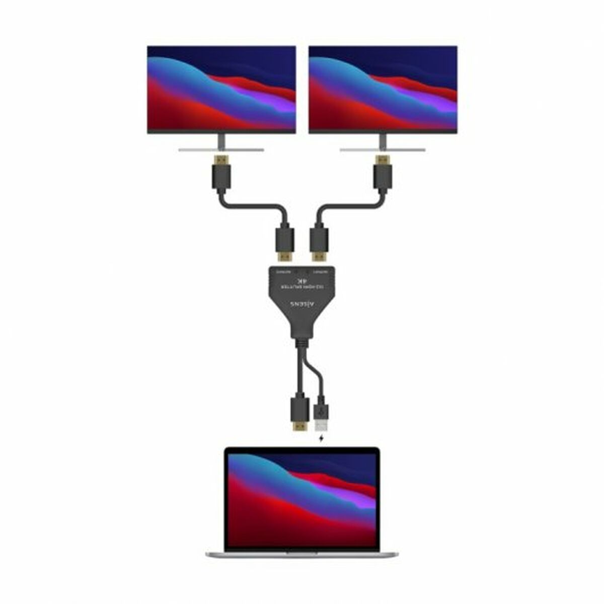 Current Adaptor Aisens A123-0654 HDMI HDCP HDMI x 2-2