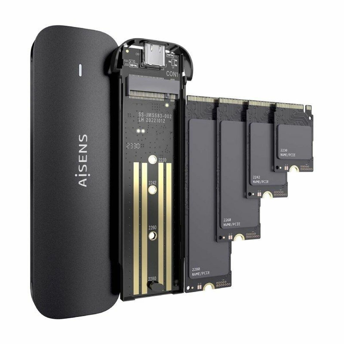 Hard drive case Aisens ASM2-024B-3