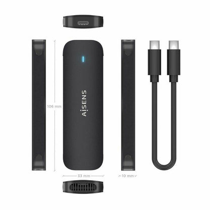 Hard drive case Aisens ASM2-024B-2