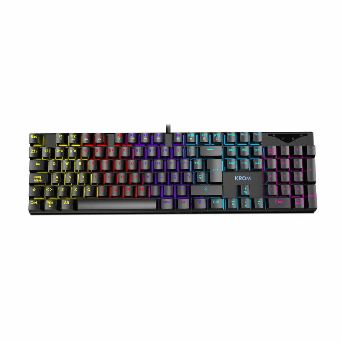 Keyboard Krom NXKROMKASIC Black Qwerty US-0