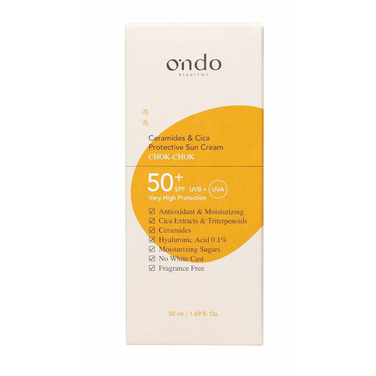 Facial Sun Cream Ondo Beauty 36.5 CERAMIDE & CICA-7