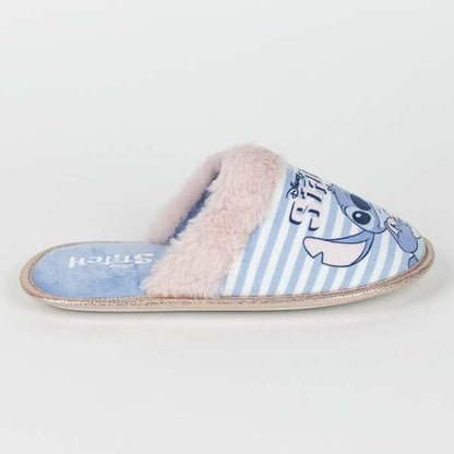 House Slippers Stitch Blue-3