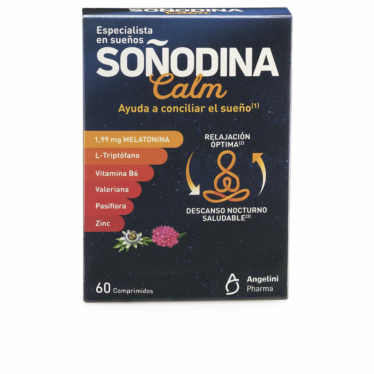 Insomnia supplement Natura Essenziale Soñodina Calm Melatonin 60 Units-1