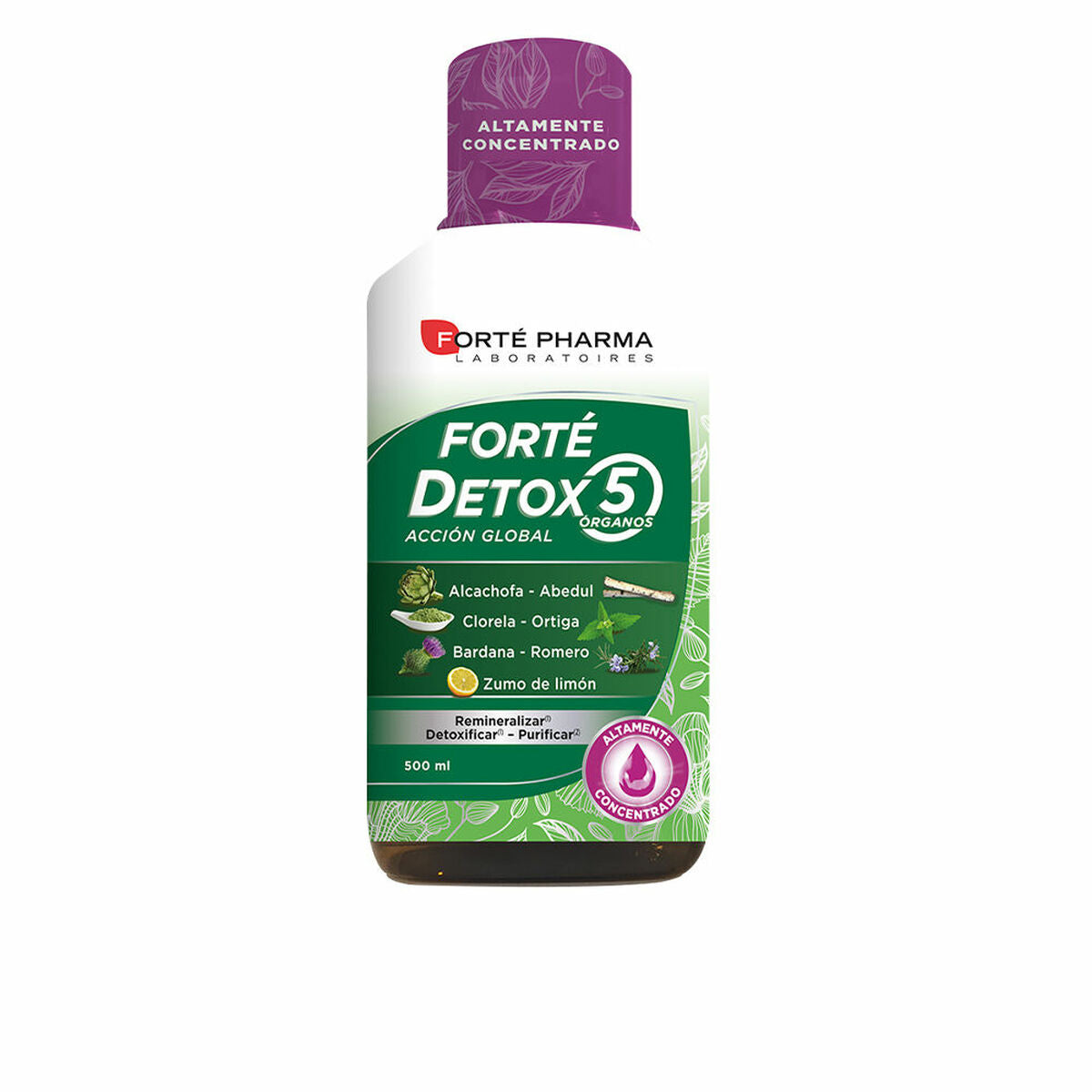 Digestive supplement Forté Pharma Forté Detox Lemon 500 ml-0