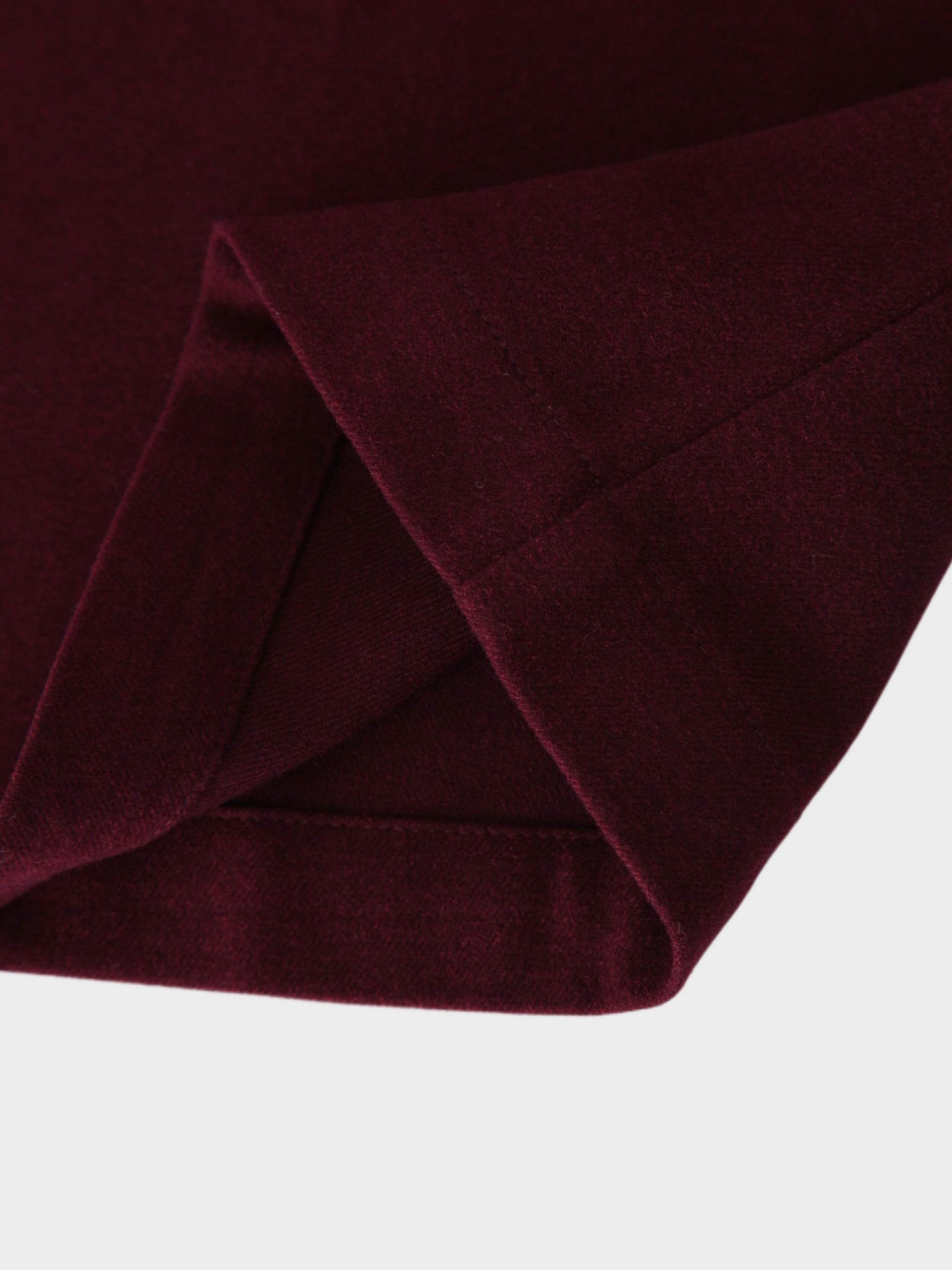 Pin Closure Wrap Skirt-Wine-4