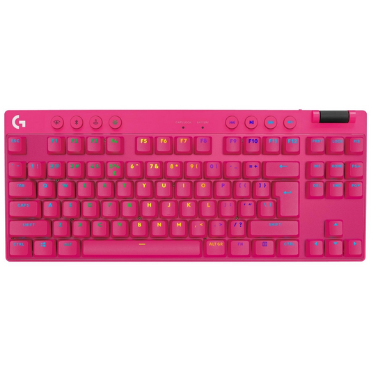 Klávesnice Logitech G Pro X TKL Lightspeed Tactile GX Brown Růžová (920-012159)-0