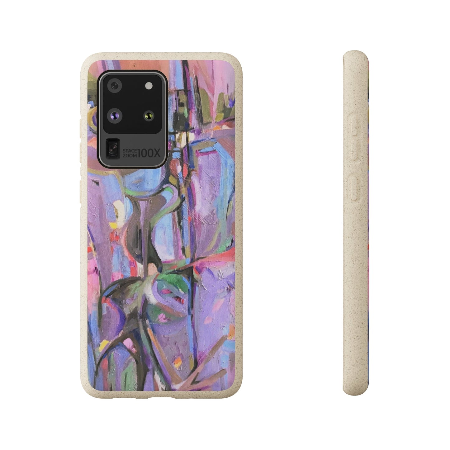 Biodegradable Phone Case with 'Passages' Abstract Original Artwork by Barbara Cleary-3