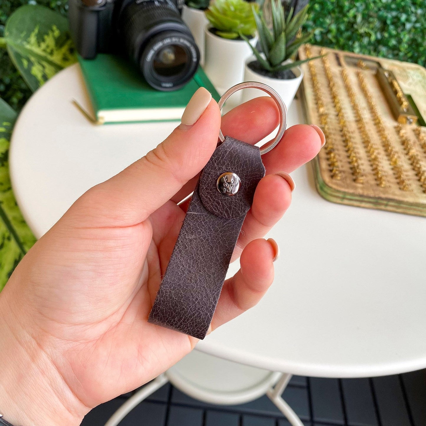 Artena - Genuine Leather Compact Keychain-3