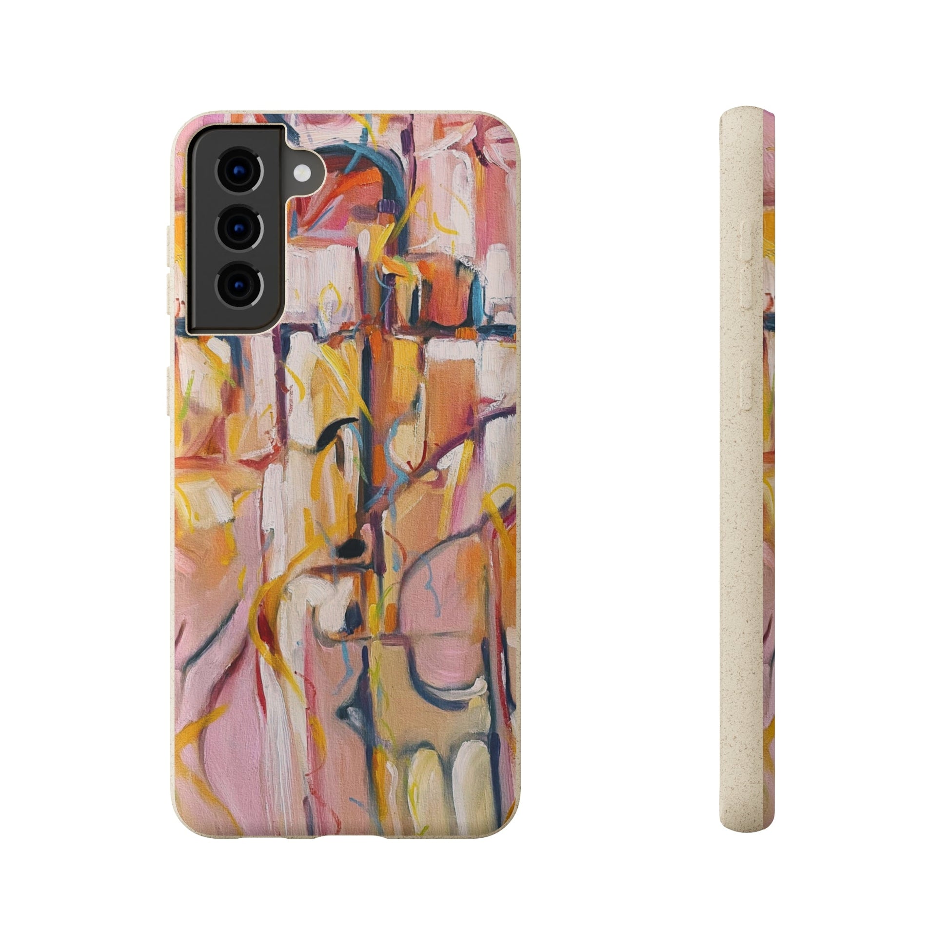 Biodegradable Phone Case with 'Abstract Pueblo' Original Artwork by Barbara Cleary-43