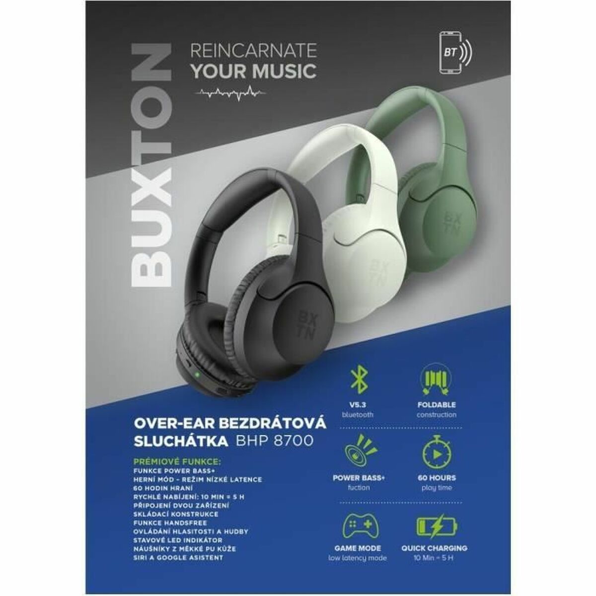 Headphones BUSHNELL White-3