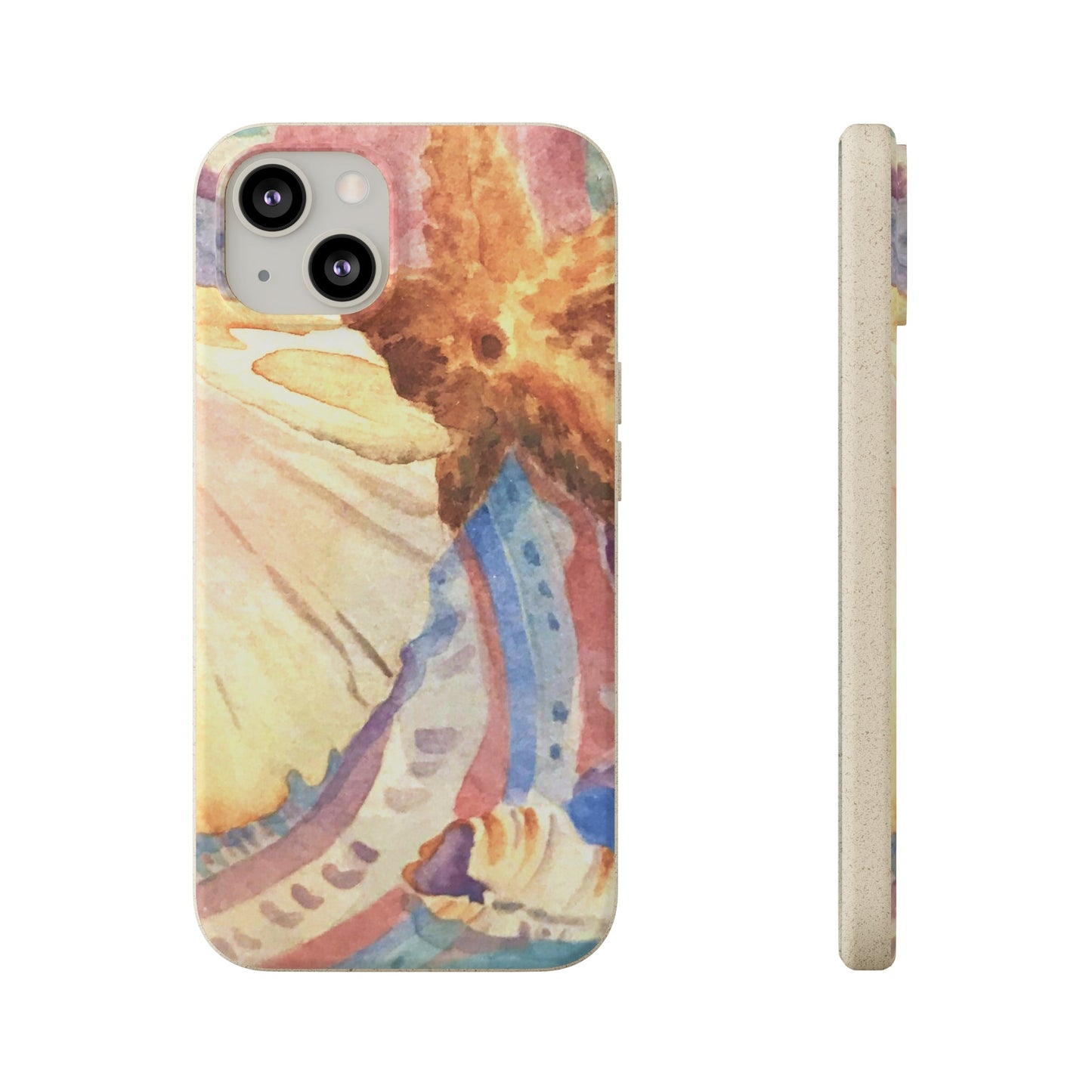 Biodegradable Phone Case with 'Treasures of the Tide' Watercolor Original Artwork by Barbara Cleary-13