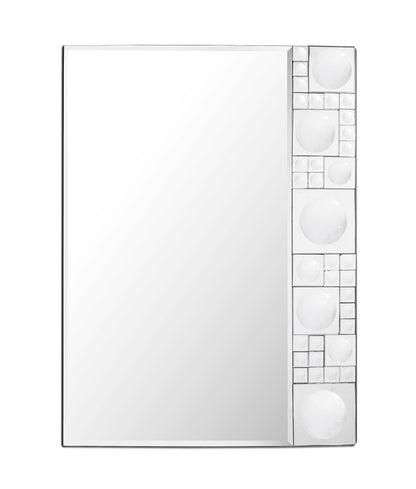 Bubbles Geometric Beveled Accent Mirror-1