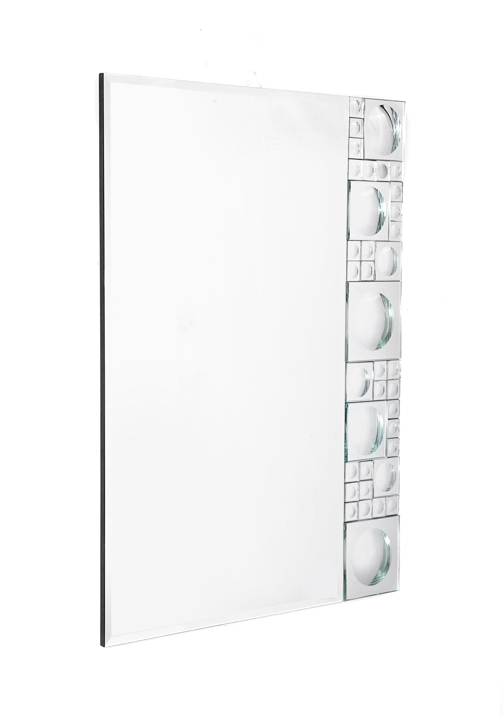 Bubbles Geometric Beveled Accent Mirror-2