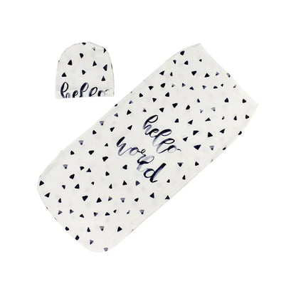 Soft Cotton Baby Sleeping Bag and Hat Set (0-6 Months)