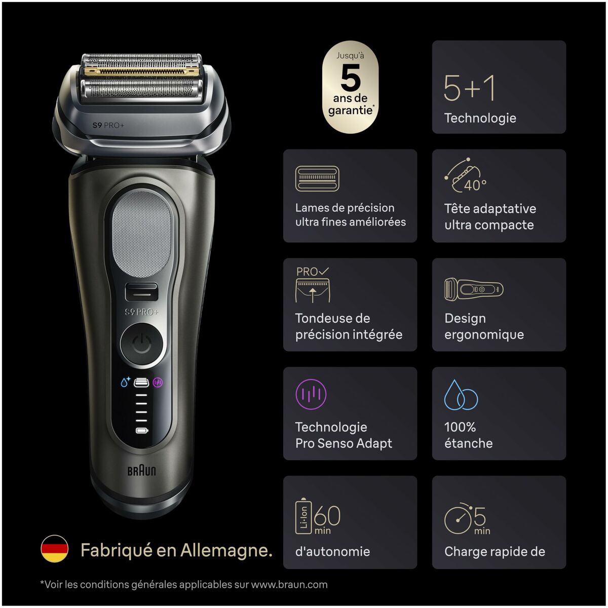 Hair Clippers Braun 9615S-1