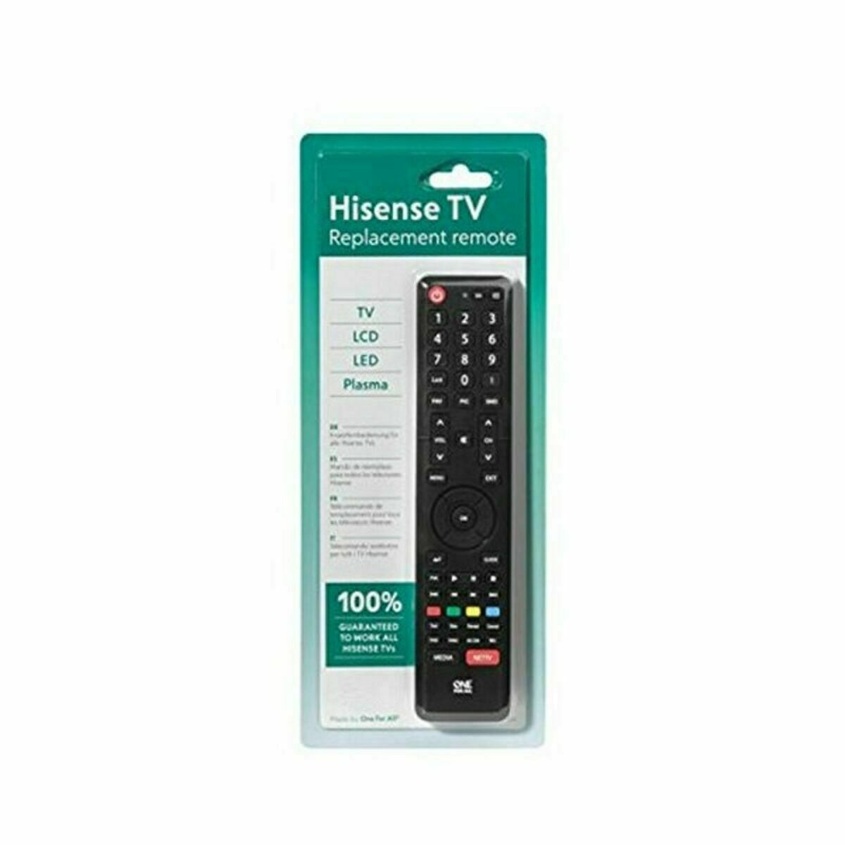 Hisense Universal Remote Control One For All Black-9