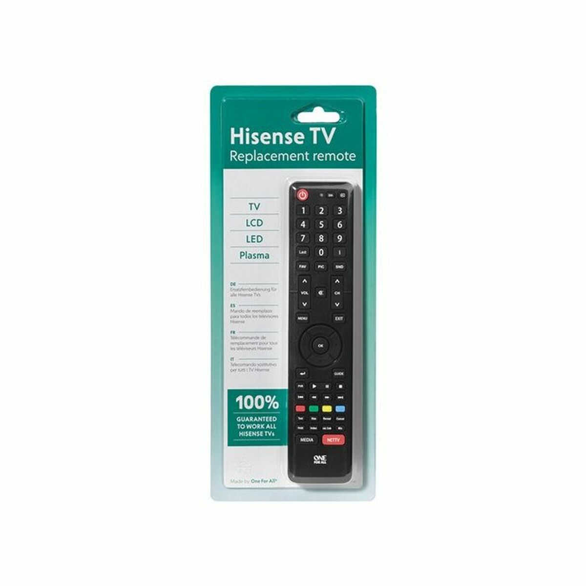 Hisense Universal Remote Control One For All Black-14
