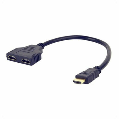 HDMI to Double HDMI Adapter GEMBIRD DSP-2PH4-04 Black-0