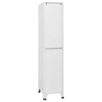 vidaXL Locker Cabinet with 3 Compartments 15"x17.7"x70.9"-3