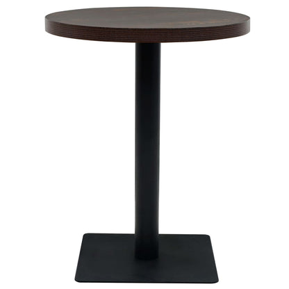 vidaXL Bistro Table Kitchen Bar Table Dining Room Table MDF and Steel Round-0