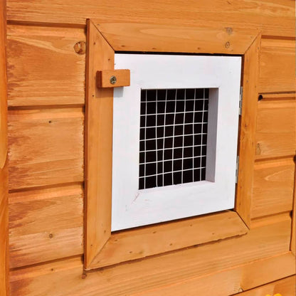 vidaXL Outdoor Large Rabbit Hutch House Pet Cage Double House-2
