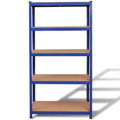 vidaXL Storage Shelf Blue 2pcs-1