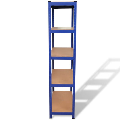 vidaXL Storage Shelf Blue 2pcs-3