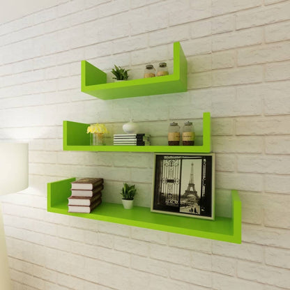 vidaXL Wall Shelves Floating Shelves Wall Mounted Display Shelves for Book DVD-0