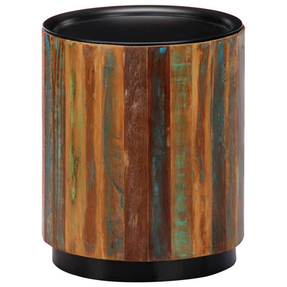vidaXL Coffee Table Round End Table Accent Sofa Table Solid Wood Reclaimed-3