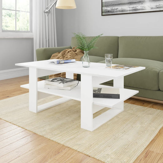 vidaXL Coffee Table Accent End Side Sofa Table with Storage Engineered Wood-10